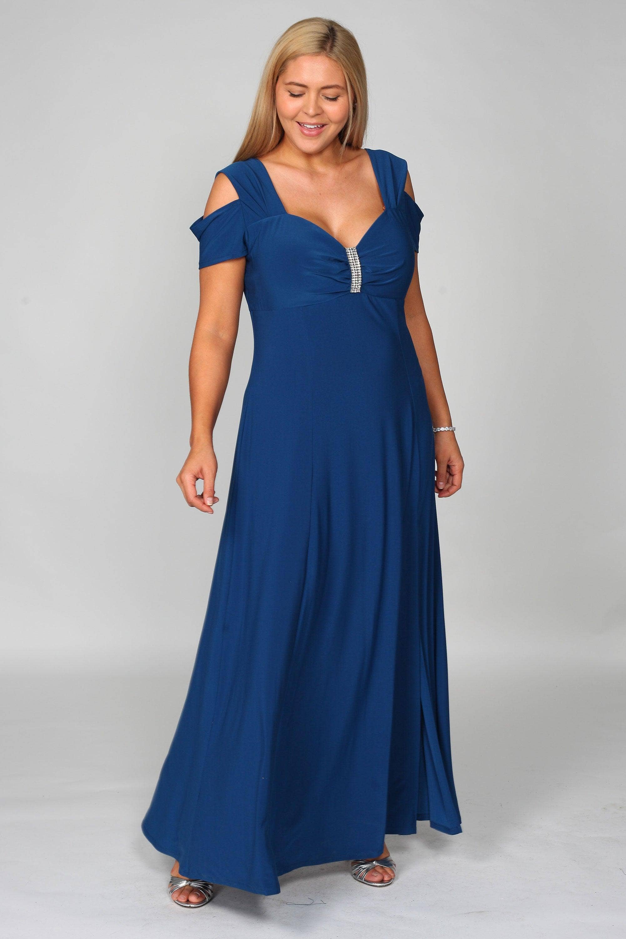 Kos Couture - Wholesale Gown - Women's - R&M Richards 1367W Long Plus Size Formal Evening Dress6
