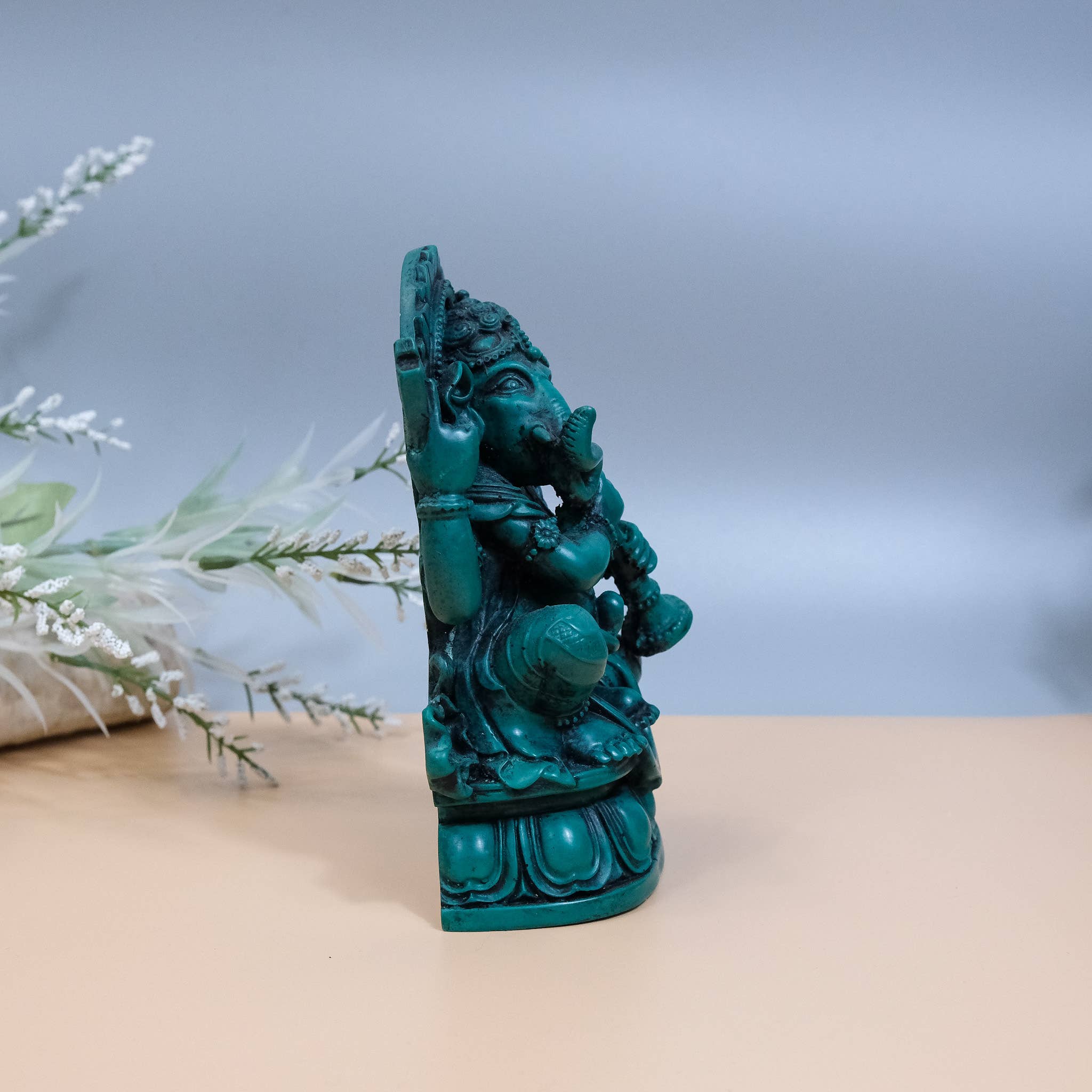 Karma Nepal Crafts – Großhandel Skulptur – Handgefertigte Ganesh-Statue – Hindu-Gottheit des Glücks7