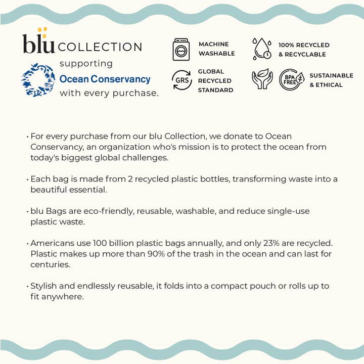 rockflowerpaper - Wholesale Grocery/Shopping Bag - Pink Flamingos blu Reusable Shopping Bag3