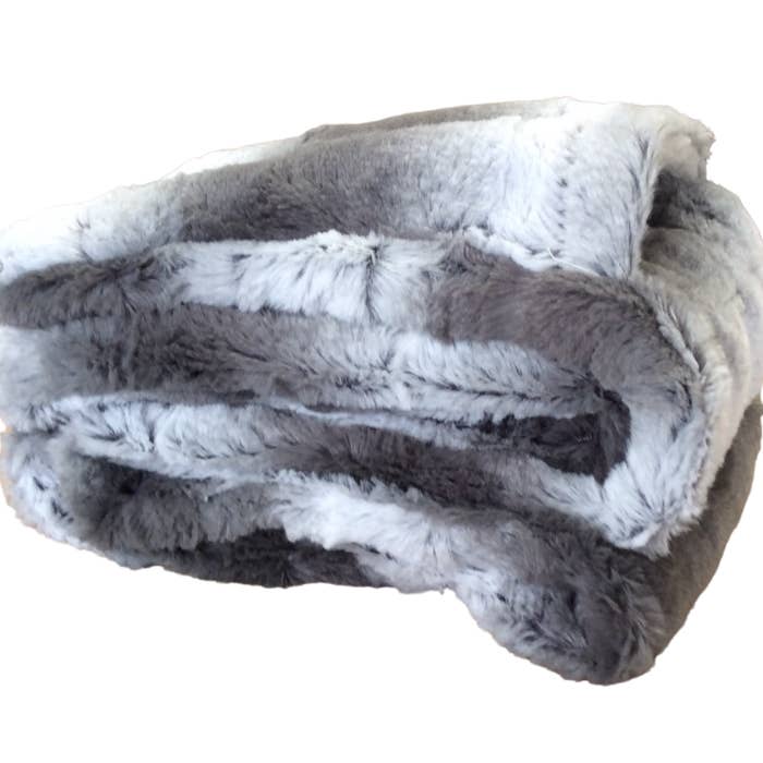 Duke Imports - Wholesale Scarf - Women's - "Zephyr Gray" Faux Fur Pocket Scarf5
