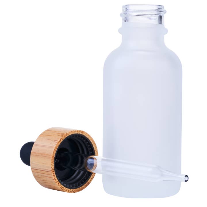 Focus Nutrition - Wholesale Travel Container - 24 Pack Clear Frosted Boston Round Glass Bottles7