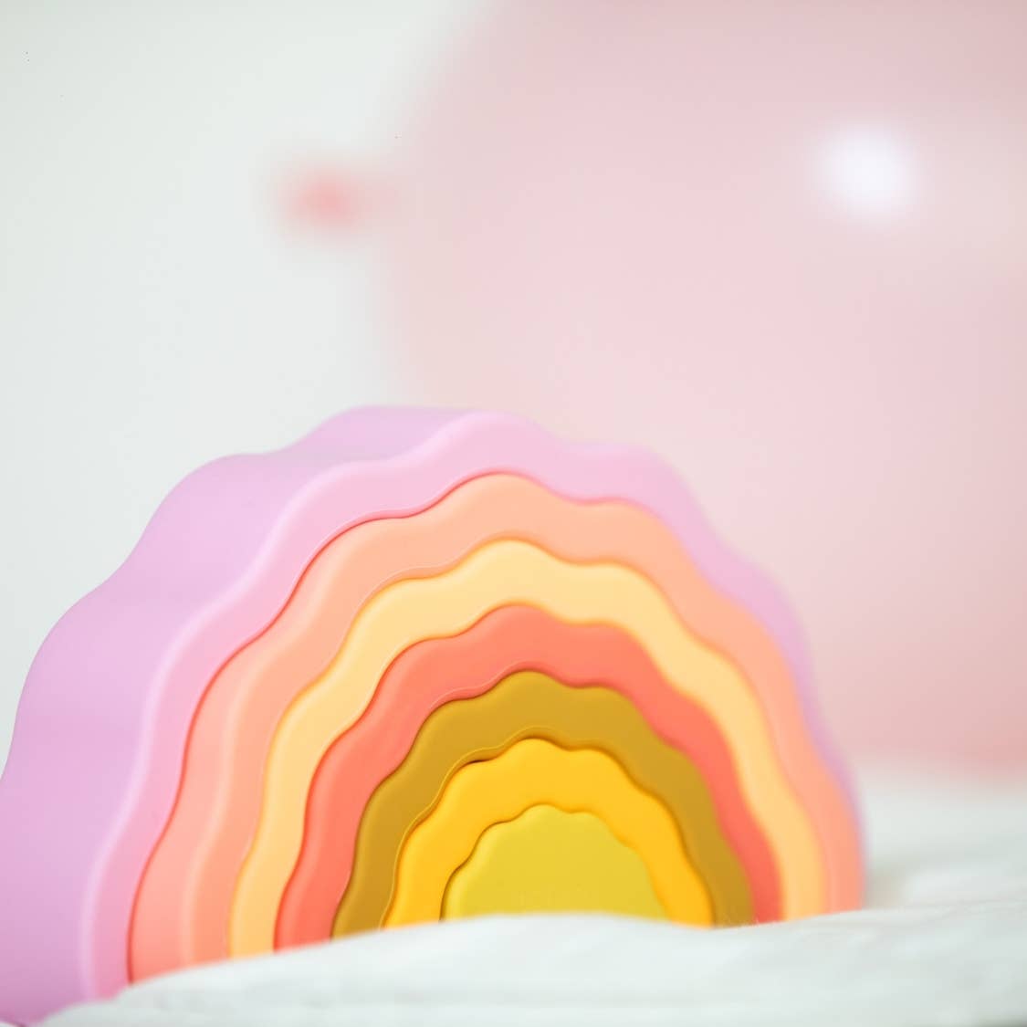 PETIKIDS - Wholesale Stacking Rings Game - Baby - Montessori educational toy - Stackable rainbow11