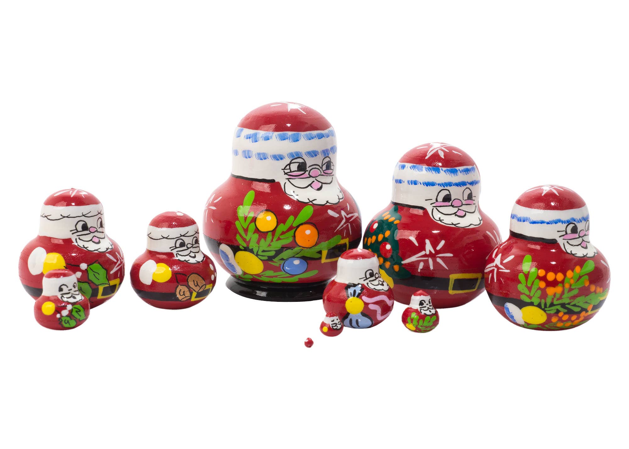 Golden Cockerel - Vendita all'ingrosso Bambola - Bambini - Mini bambola padre gelo nidificante 10 pezzi/3,8 cm2