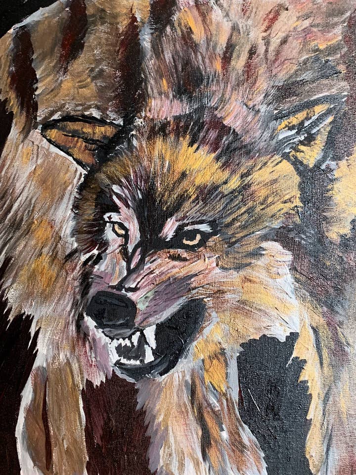 Wolf Teeth Print for wholesale by Third Wolf Designs