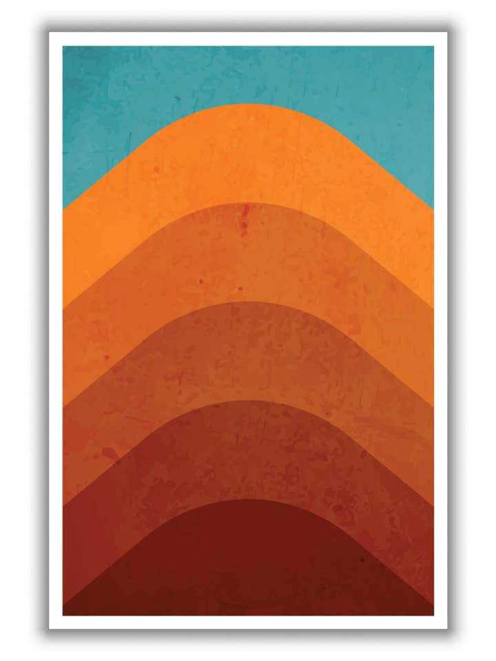 Montaña naranja para venta al por mayor de Stanley Print House