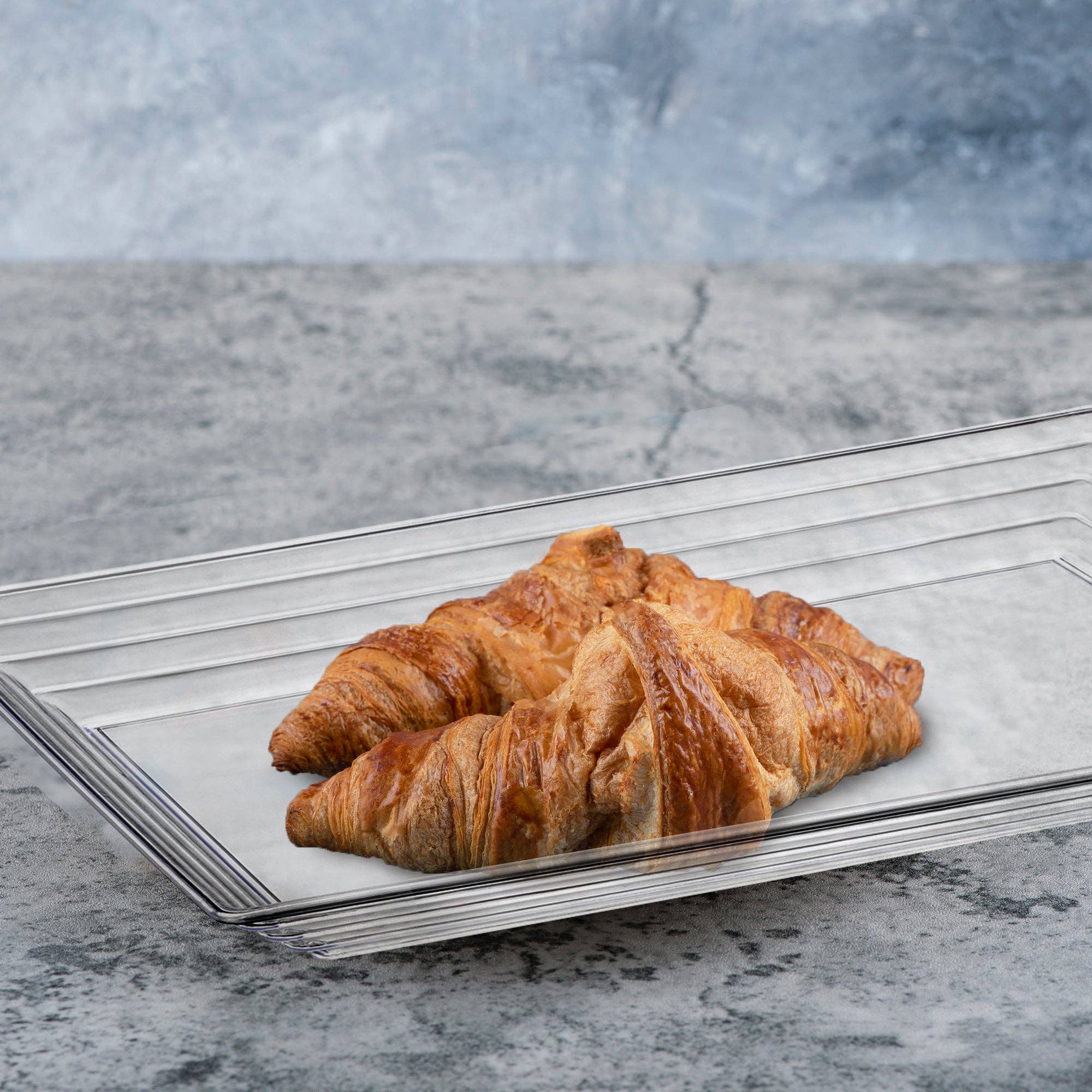 Smarty had a Party - Wholesale Serving Tray - 11" x 16" Clear Rectangular Plastic Serving Trays - 3 pcs7