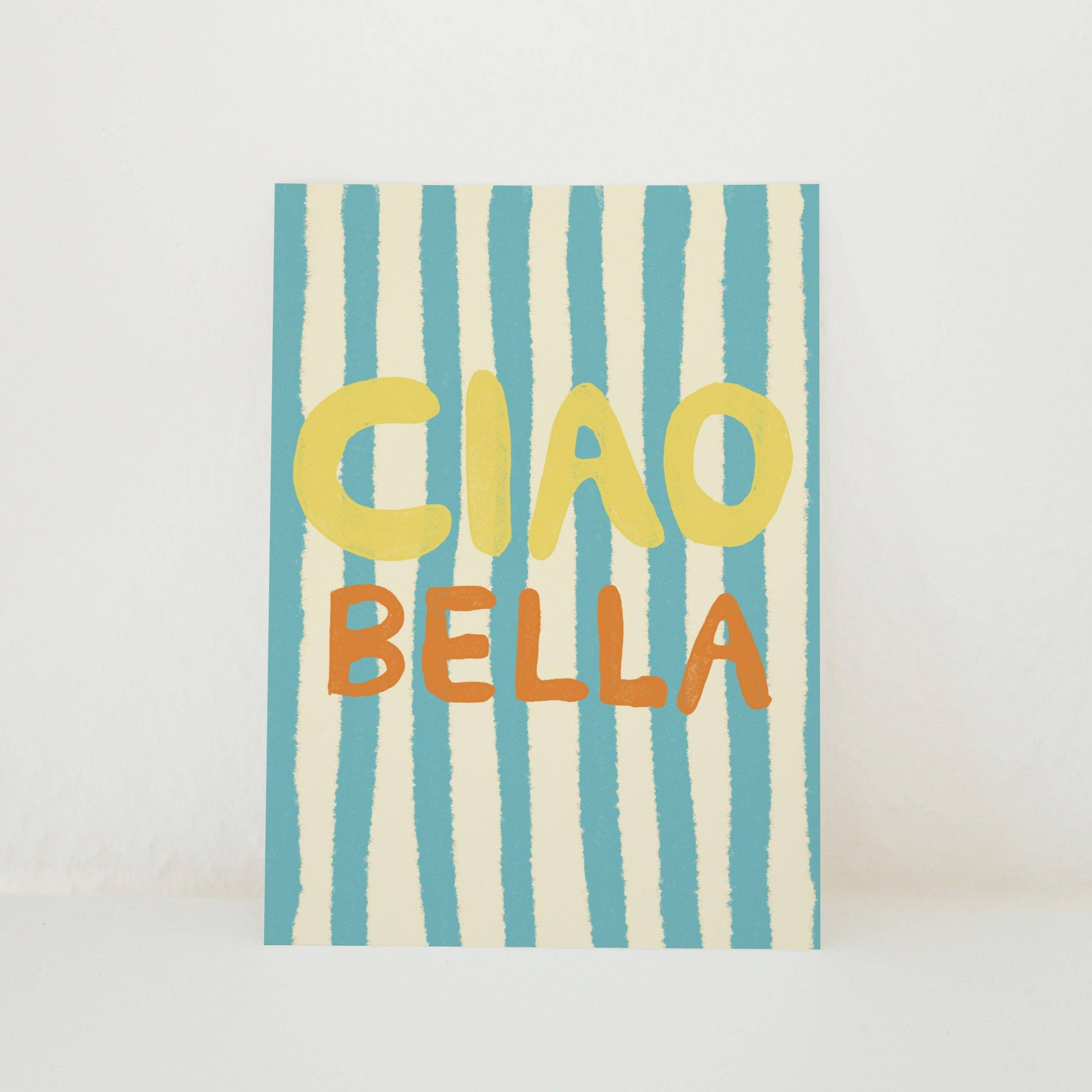 Studio Dolci - Wholesale Postcard - POSTCARD CIAO BELLA LIGHT BLUE