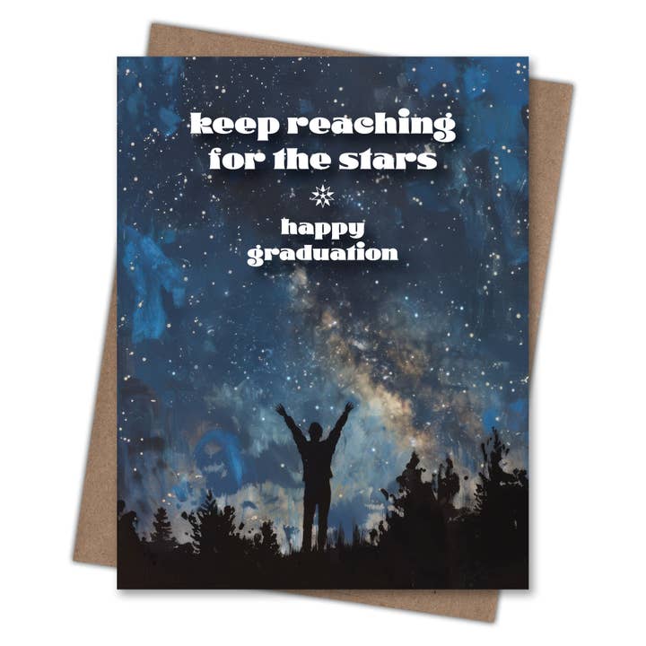 Waterknot - Wholesale Graduation Card - Keep Reaching Grad Card1