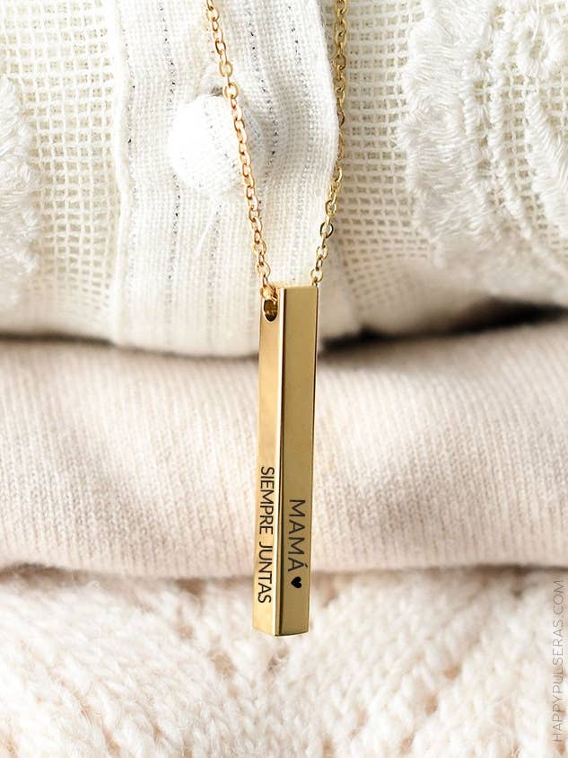 Aan 4 zijden gegraveerde gouden penhanger. voor wholesale door Happypulseras