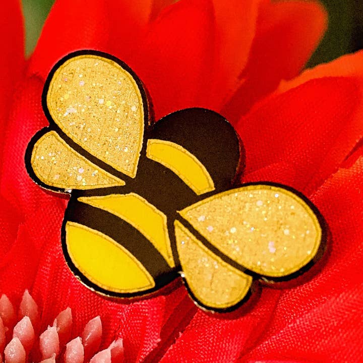 Bee Pin Brooch - Handmade to Order for wholesale by Naoi