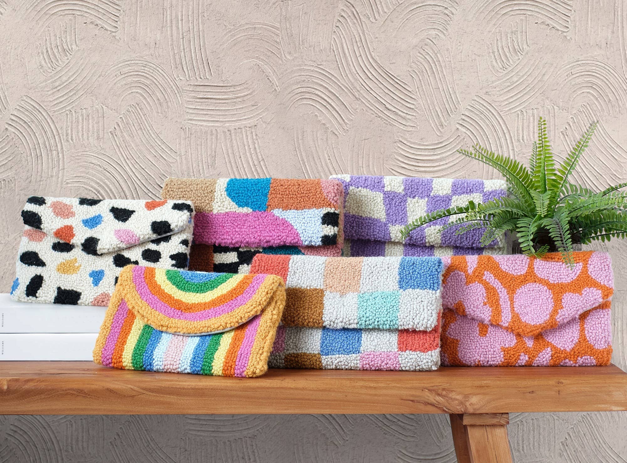 Peking Handicraft - Wholesale Pouch - Women's - Rainbow Hook Clutch - Ampersand4