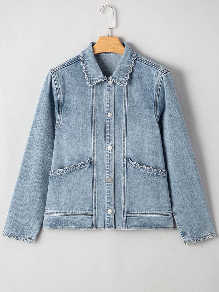 Myosotis Solana Denim Jacket - Light Wash for wholesale on Faire8