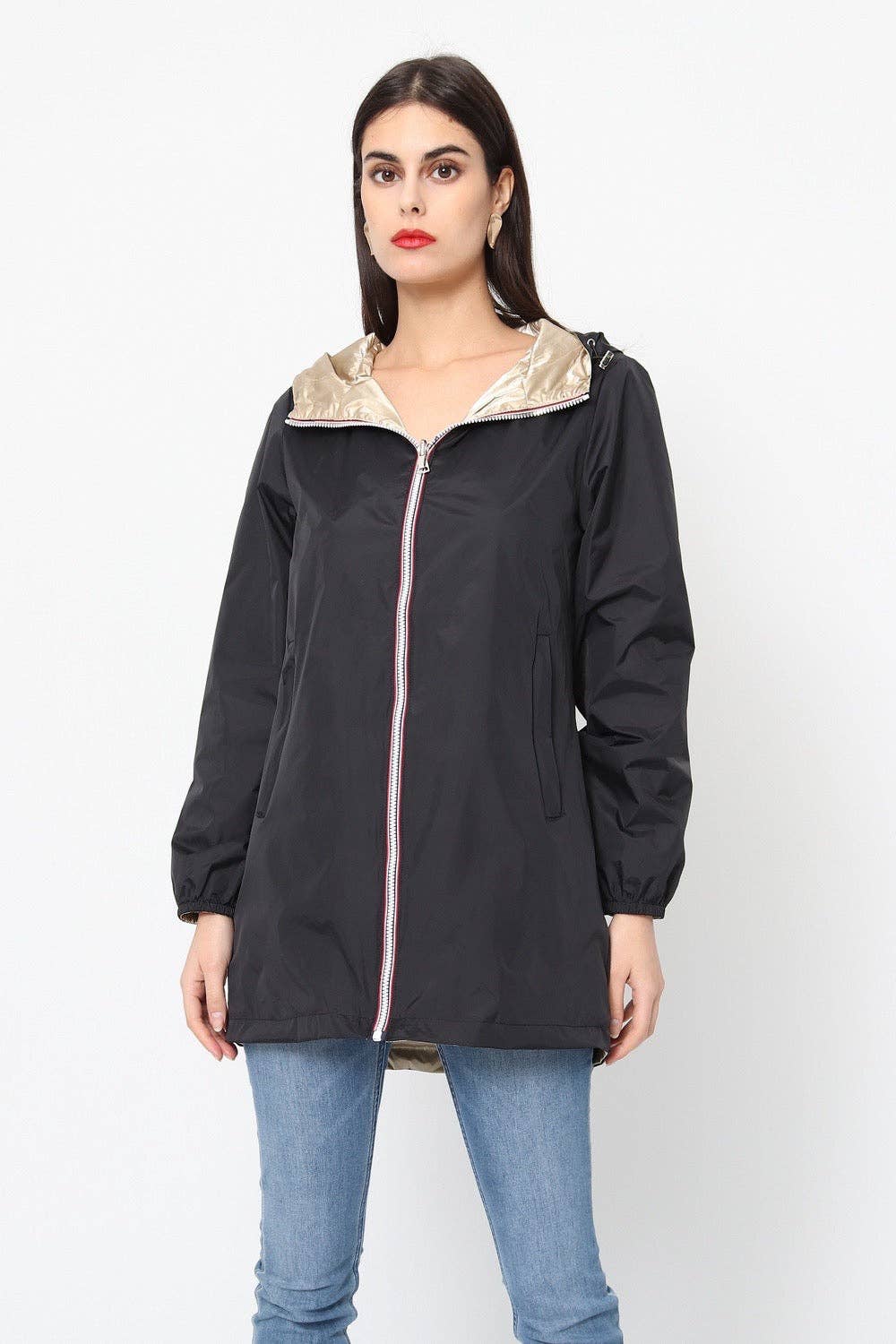 SOFTY - Wholesale Windbreaker - Women's - Reversible waterproof windbreaker - S381131