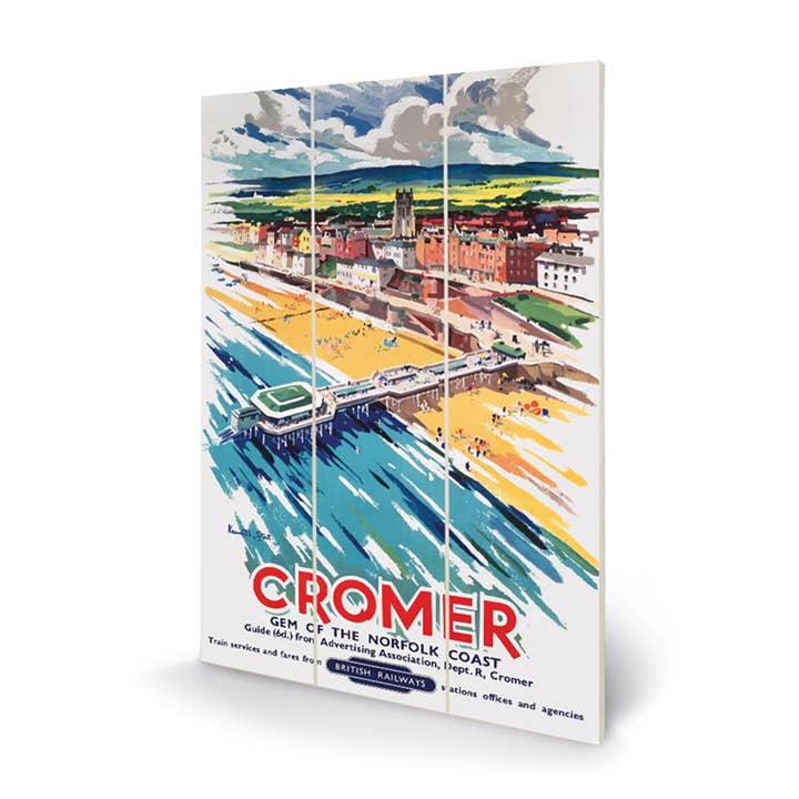 Cromer (Pier by Kenneth Steel) Arte de parede em madeira por atacado de The Art Group