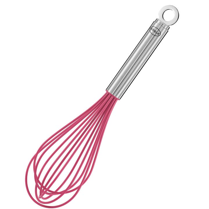 Pink Charity Whisk- SS with Silicon Wire for wholesale by Rösle