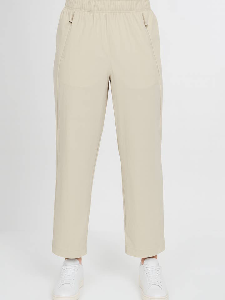 LANA Pull On Athleisure Travel Wear Straight Pant for wholesale by LIOR / ALISHA D