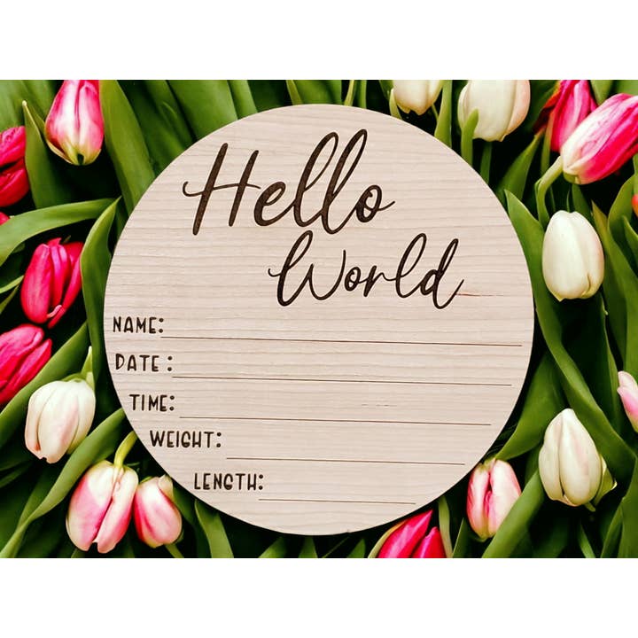Annonce de naissance - Hello World pour la vente par Kaci's Kreations