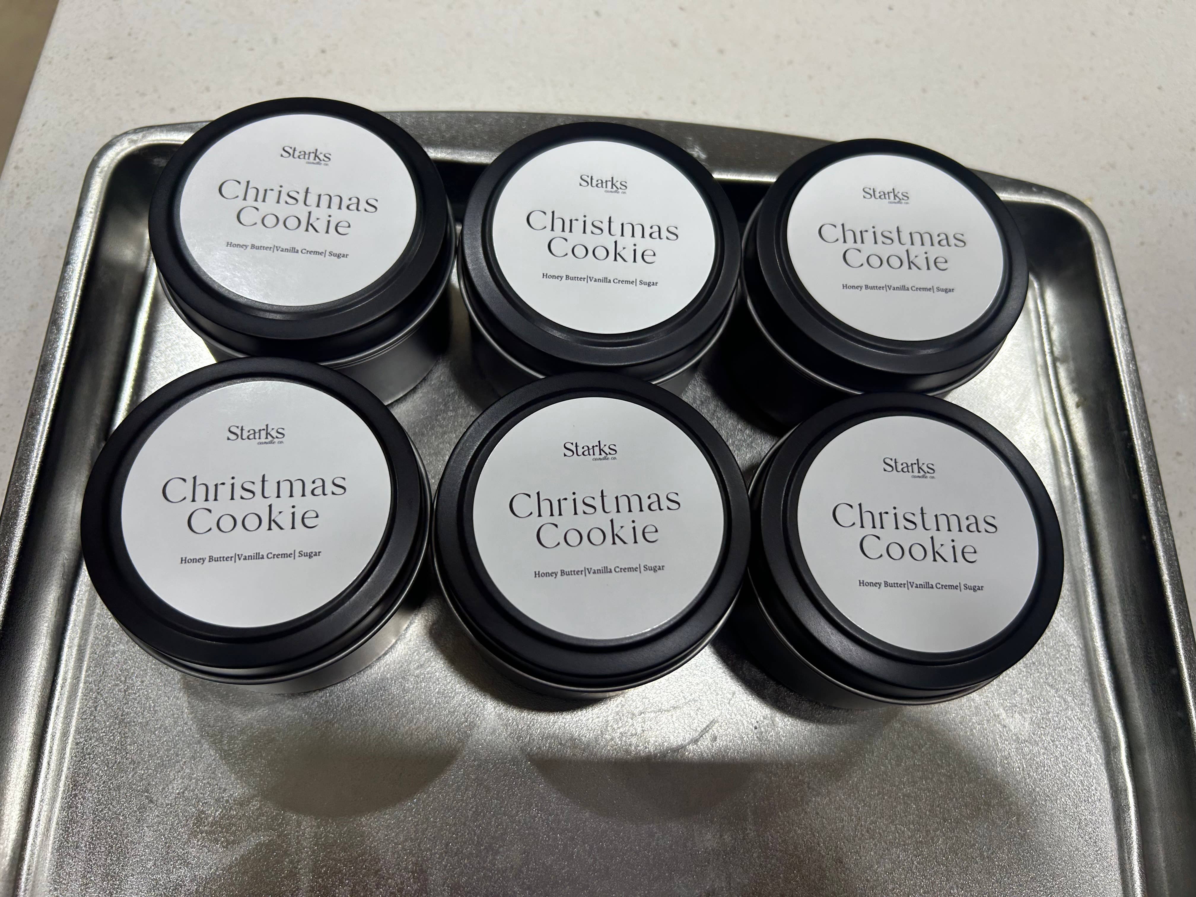 Starks candle co. - Wholesale Travel Candles - Christmas Cookie  Candle Tin  5