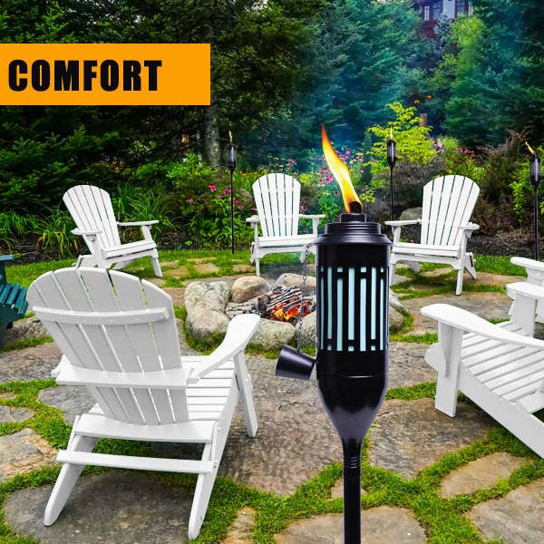 5 Star North - Wholesale Outdoor Ornament/Decor - Backyadda Aluminum Metal Tiki Torch6