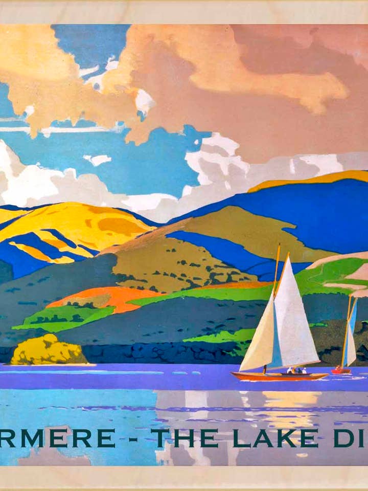Windermere, The Lake District - Eco-friendly cards & magnets for wholesale by THE WOODEN POSTCARD COMPANY