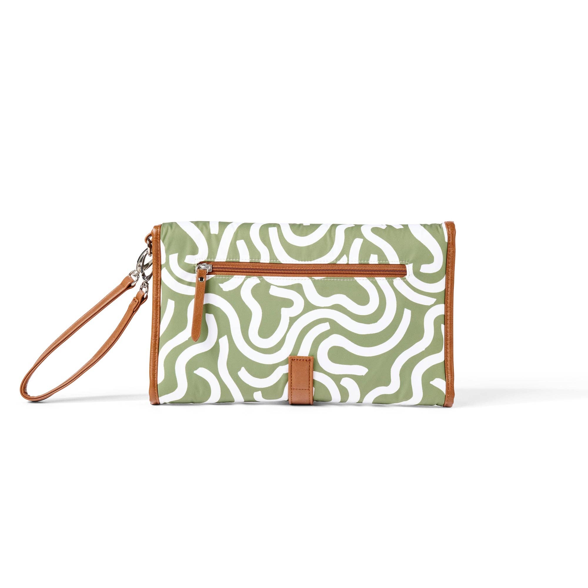 OiOi – wholesale Clutch bag – women's – Change Mat Clutch - Green Squiggle1