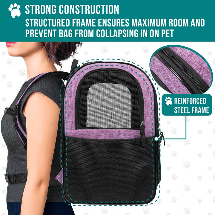 PetAmi - Wholesale Pet Carrier - Cat/Dog - Ultimate 4 Way Entry Pet Carrier Backpack25