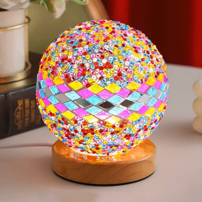 Mosaic Lamp - Eastern Mediterranean Style Handmade Mini Lamp for wholesale by Atlantique