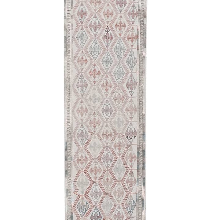 Vintage Pillows Store - Wholesale Runner Rug - Vintage Faded Turkish Jajim Kilim Rug - Stair Runner3