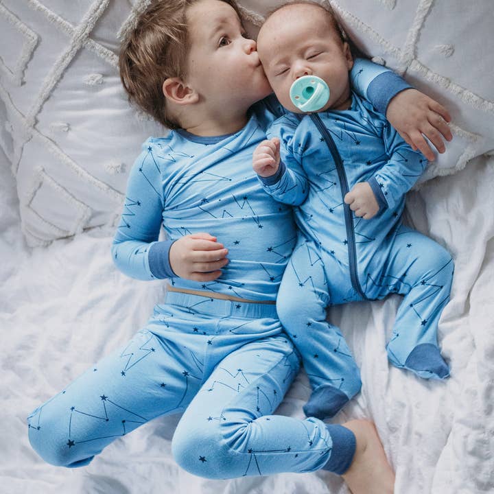 Silkberry Baby - Wholesale Sleepsuit – Baby - Bamboo Zip-up Footed Sleeper (print)3