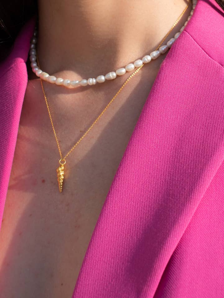 kochyli halsband, silver skal halsband, sommar halsband för wholesale av North & South jewelry