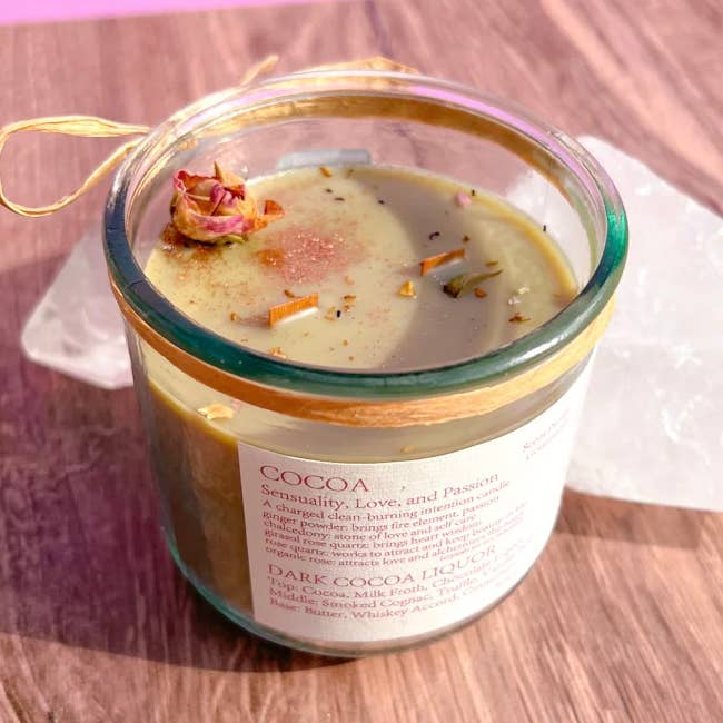 Cocoa Intention Candle, Dark Cocoa Liquor Toxin-free for wholesale by Baddee Eleganza