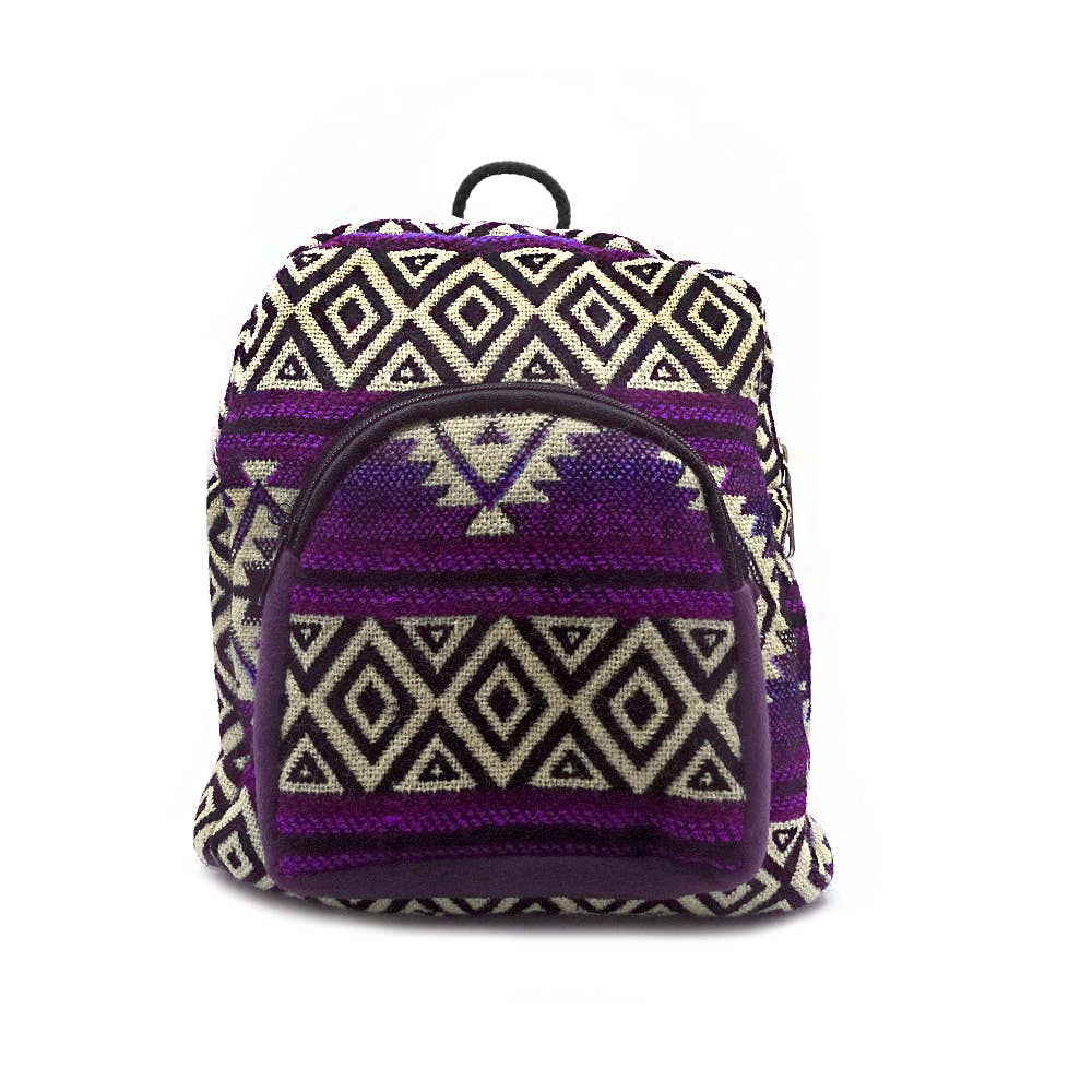 Pichincha - Vente Sac à dos – femme - Sac à dos équatorien à rayures tribales Mini « Baby »8