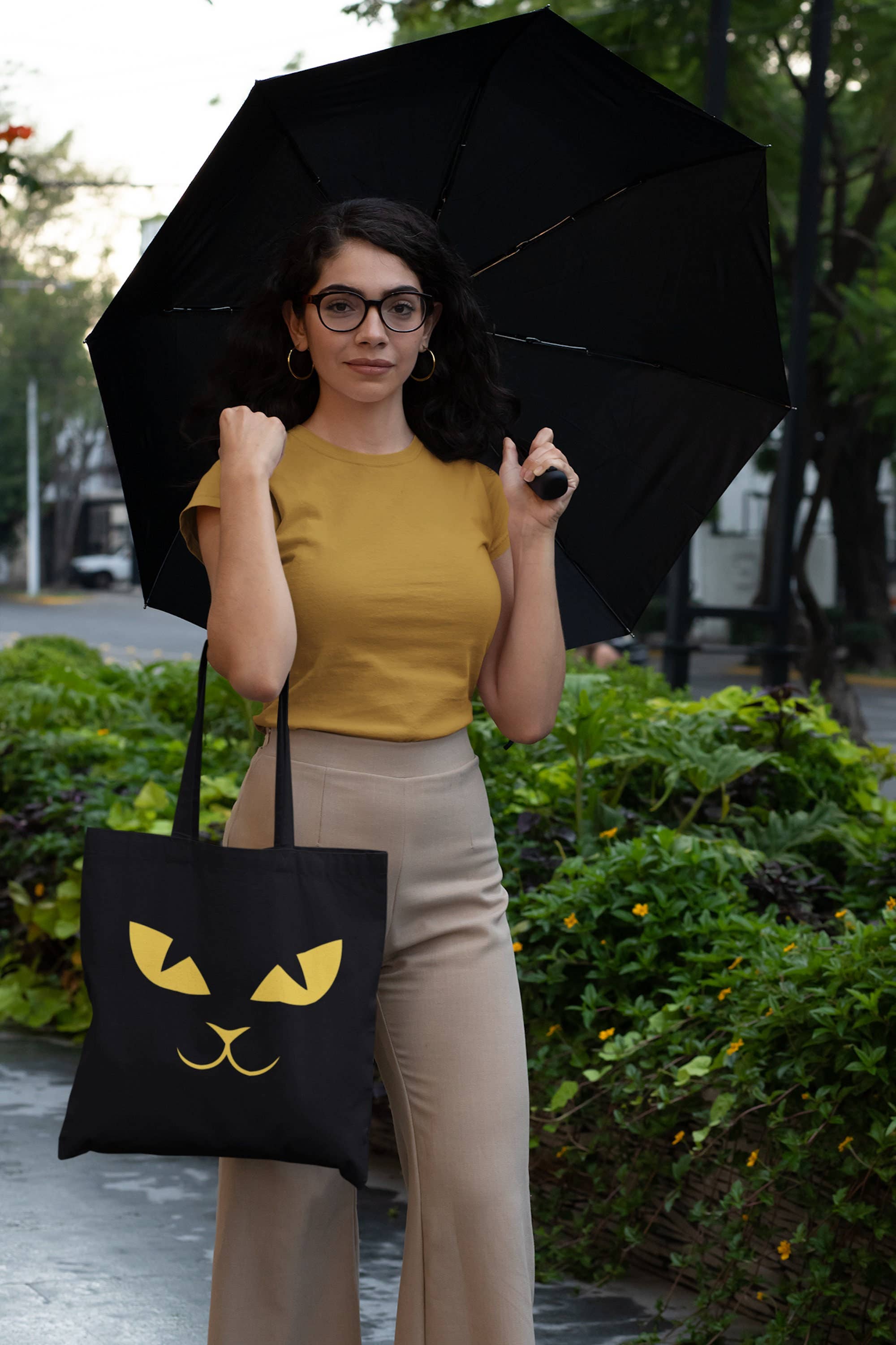 T O T A L I Z A D O R E S - Wholesale Tote Bag - Women's - Black Cat Halloween Trick or Treat Tote Bag5