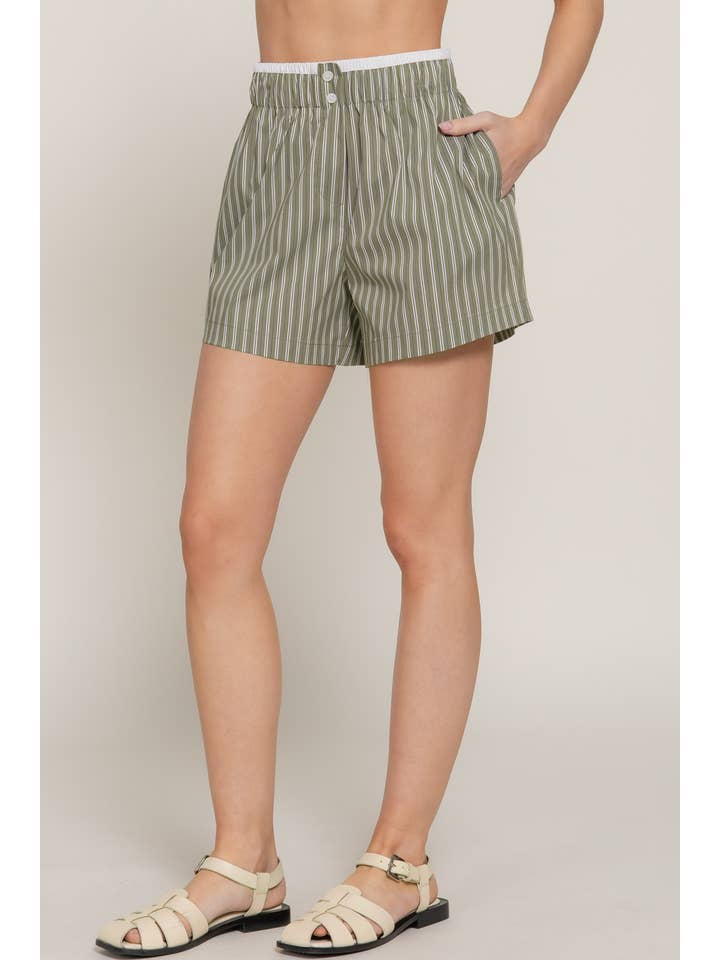 Active Basic | Active USA - Vente Short – femme - Boxer à taille contrastée avec combinaison3