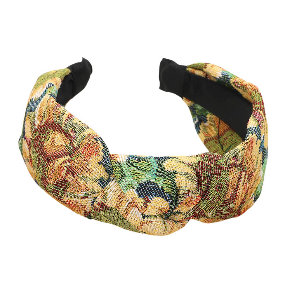 Sensibling Corp. - Wholesale Fashion Headband - Women's - Flower Pattern Printed Knot Headband3
