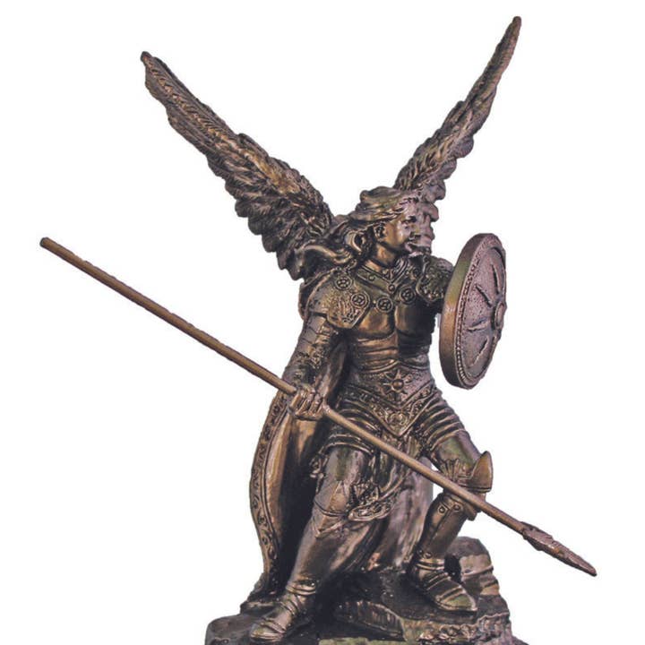 Goldscheider of Vienna - Vente Figurine décorative - Statue de l'archange Raphaël en bronze coulé à froid 4"0