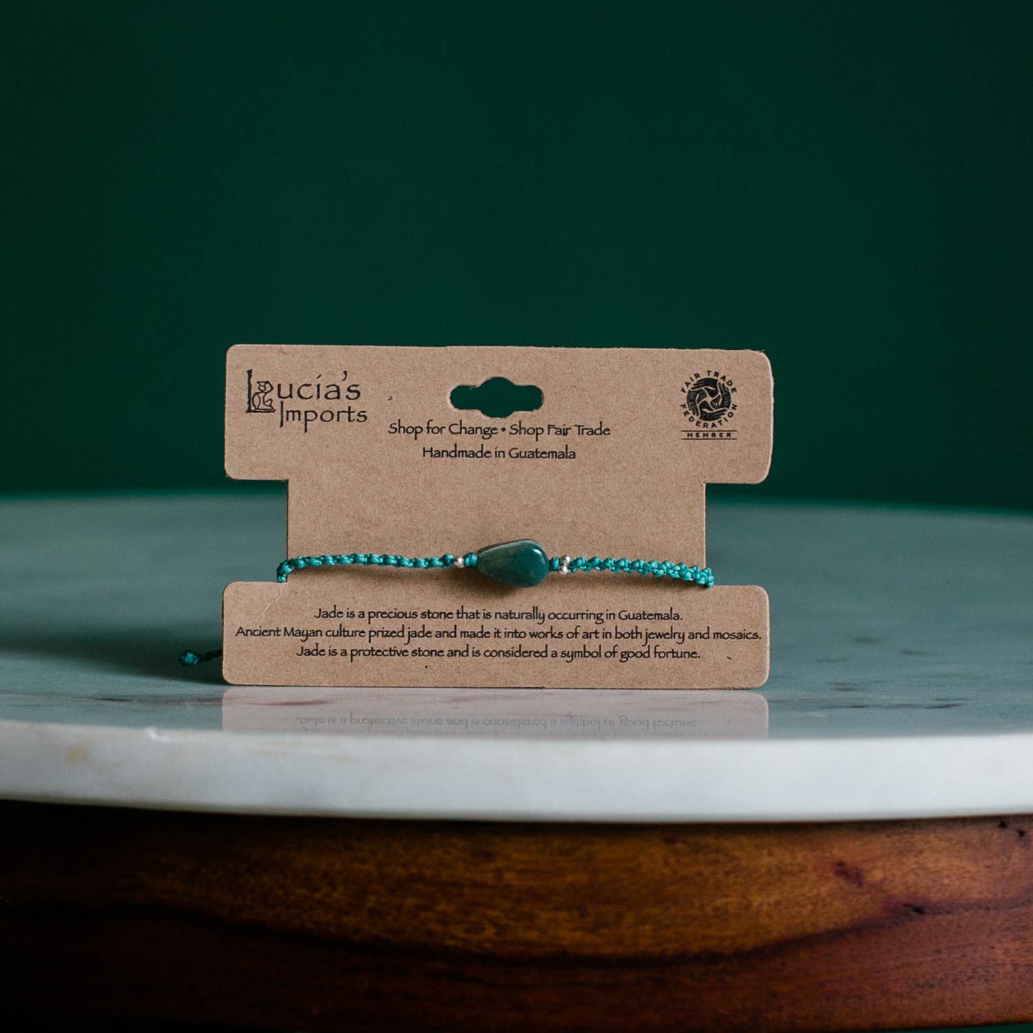 Lucia's Imports - Wholesale Beaded Bracelet - Macrame Jade Stackable Bracelet1