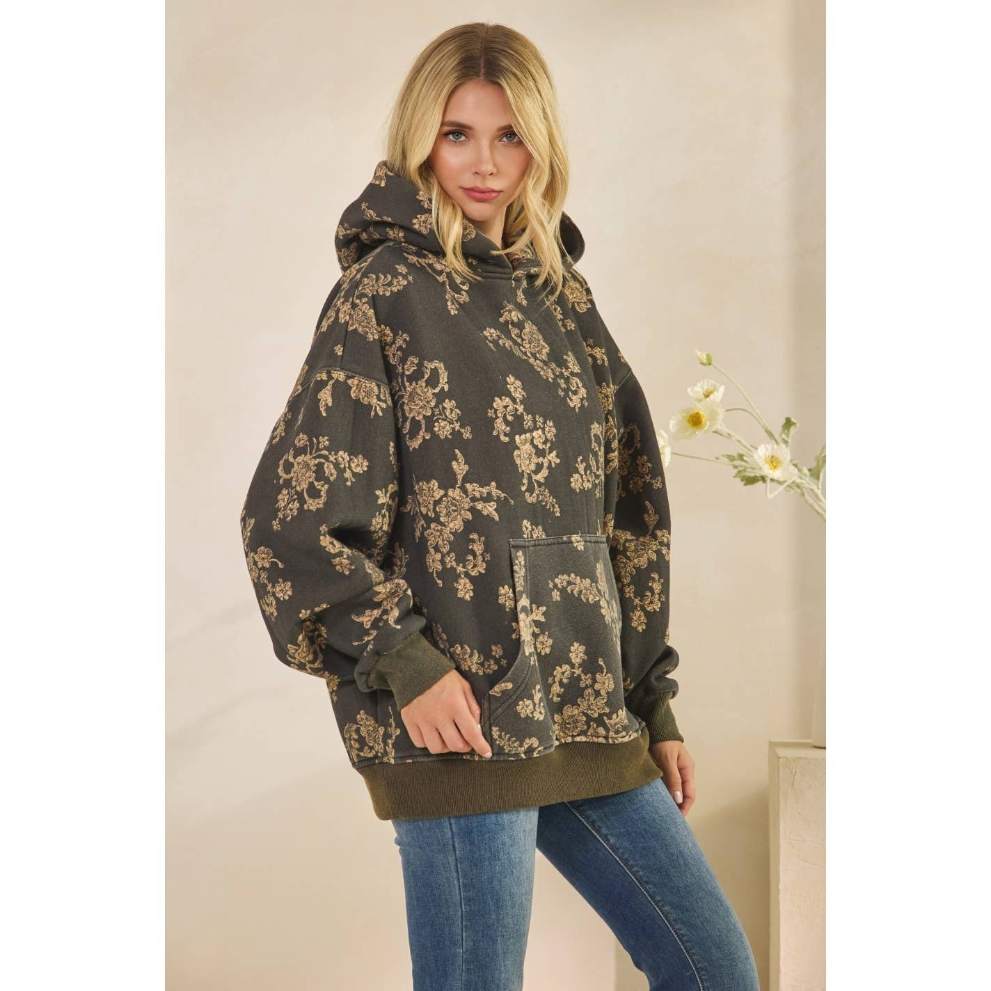 Veveret – wholesale Hoodie - Dam – Tryckt fleecehuvtröja2