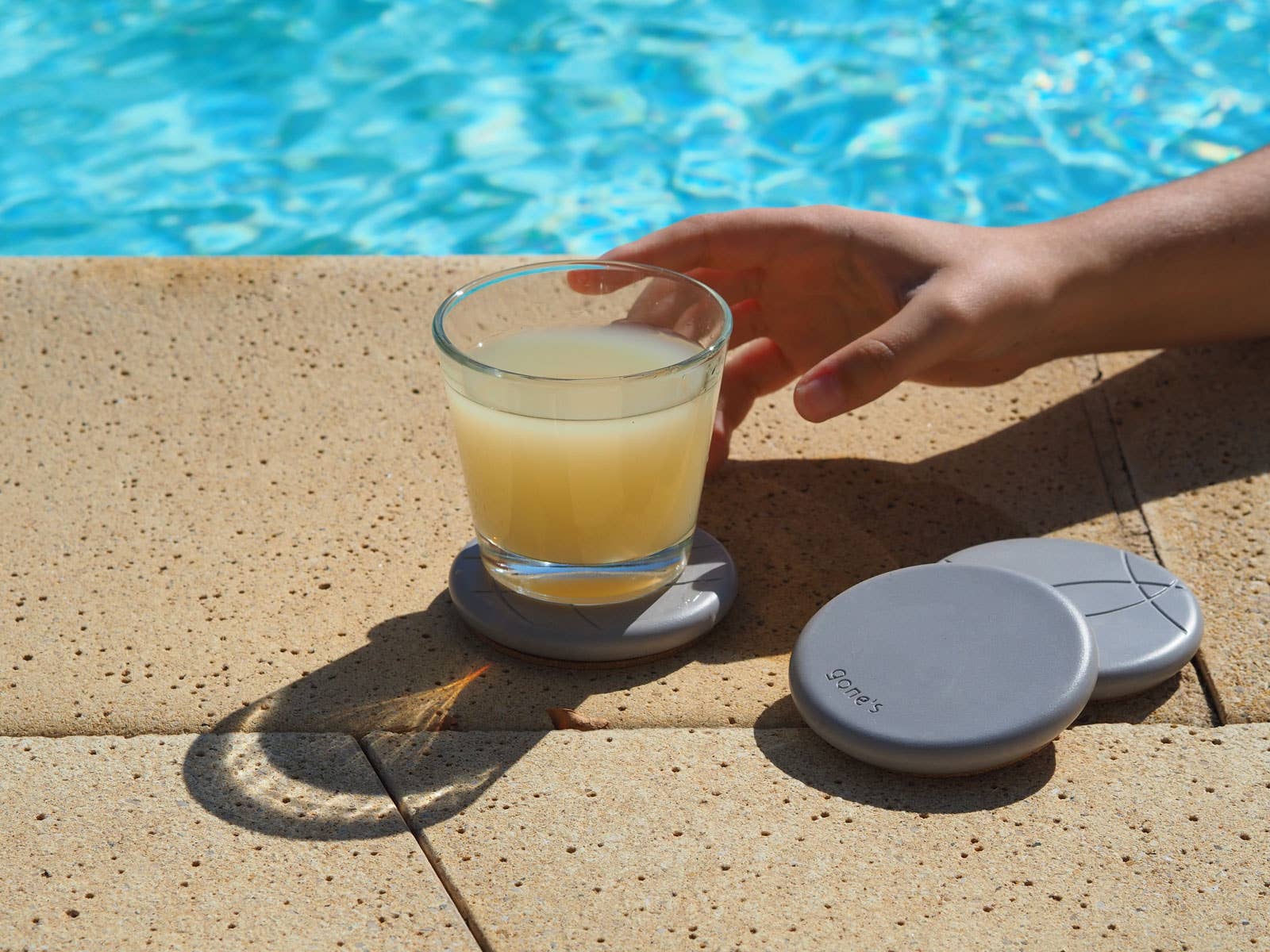 GONE'S - Wholesale Board Game - Pétanque concrete and cork coasters x63