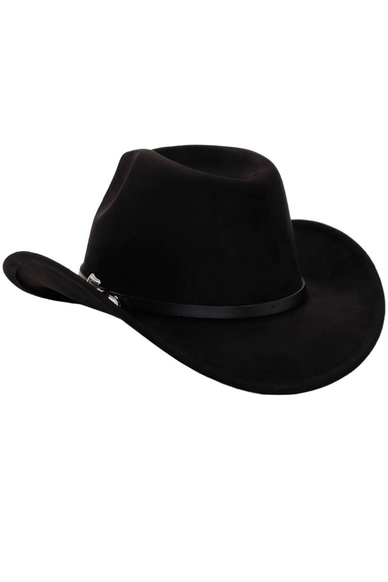 Cap Zone – Engroshandel Cowboyhat - Unisex – Western spænde bælte imiteret nubuck ruskind cowboyhat6