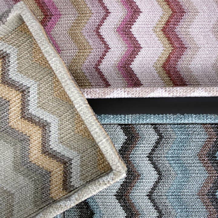 Signature Home Collection GmbH – wholesale Decorative tray – Rectangular synthetic leather zigzag gray cosmetic tray9