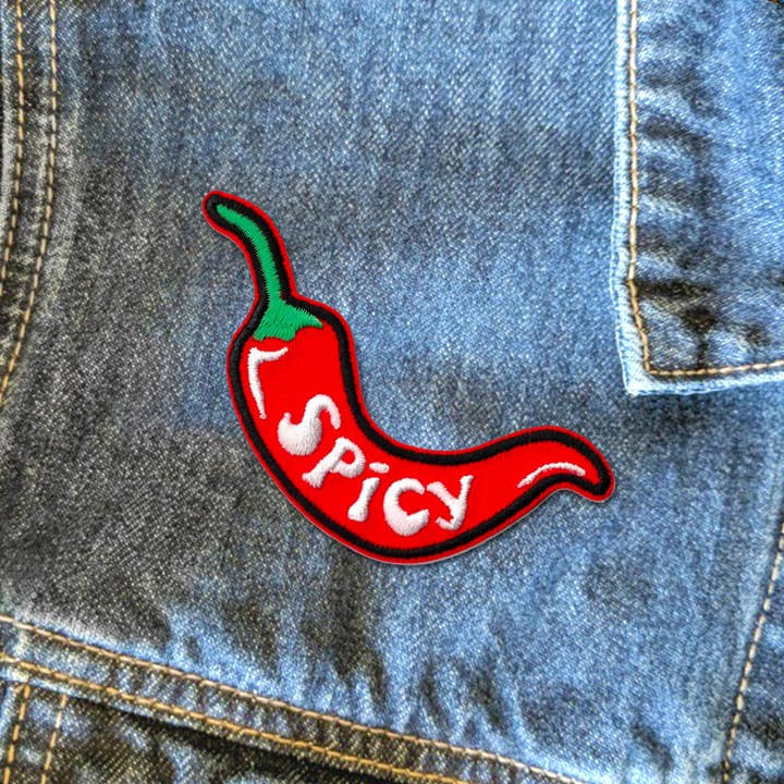 Kosmic Soul - Wholesale Patch - Spicy Pepper Patch | Pepper Embroidered Iron-On Patch | Tren