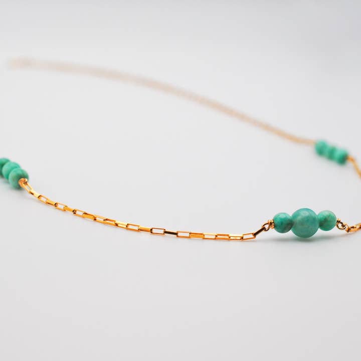 Ripple | Reiki Infused Jewelry - Wholesale Pendant/Charm Necklace - Amazonite Genesis Necklace3