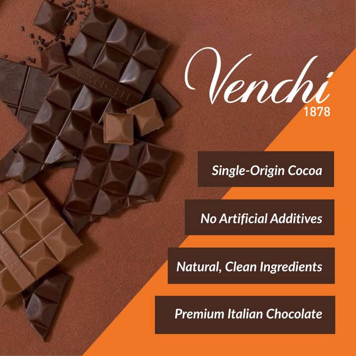 Venchi - Wholesale Chocolate - Gianduja & Creamy Dark Chocolate Filling - Italian Gourmet