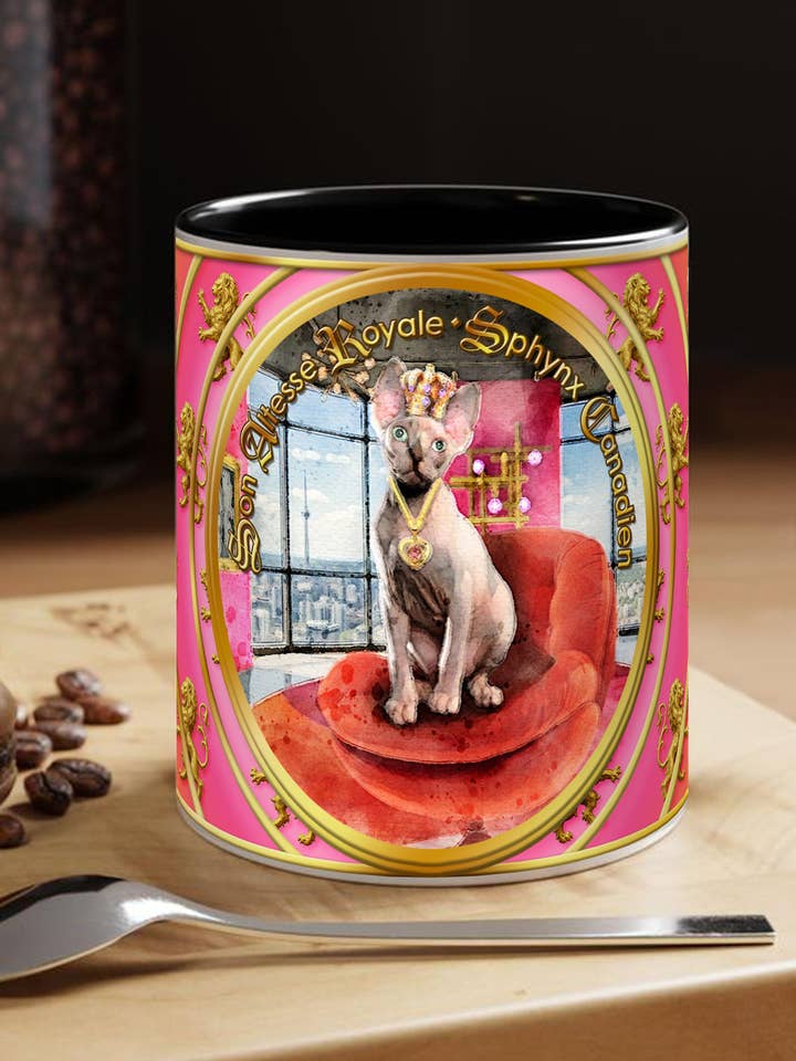 MUG Chat - CANADISK SPHYNX - Kollek. "Hans Kongelige Højhed" for engroshandel hos Miss Iz