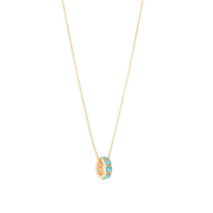 Eikosi Dyo - Wholesale Pendant/Charm Necklace - EDN428 kalainos necklace Arizona turquoise stones