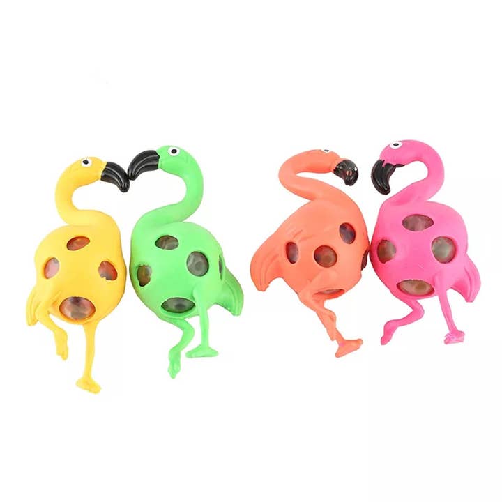 Flamingo Squishy Water Beads Kids Toy- In Bulk for wholesale by Holiday Farm