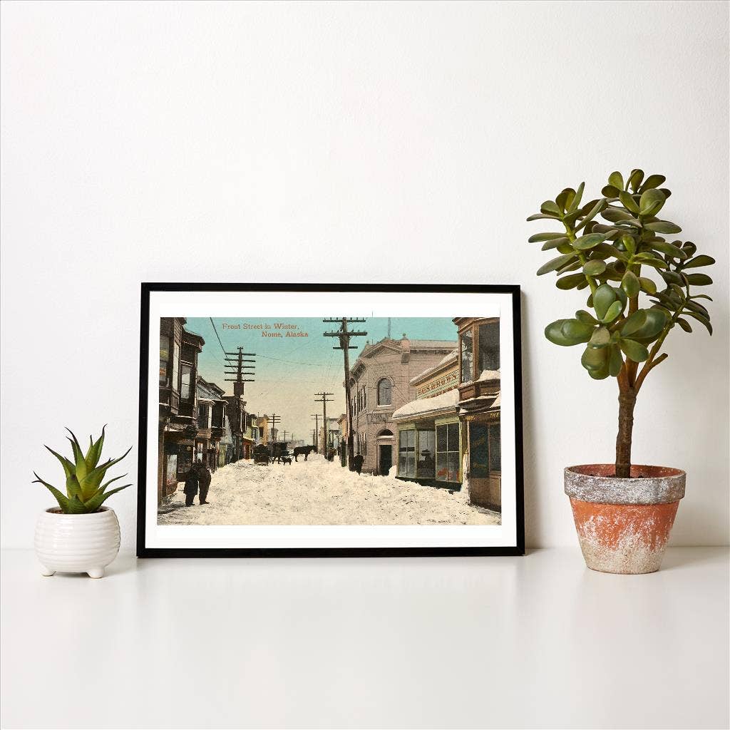 Found Image Press – Großhandel Kunstdruck – Kunstdruck AK-106 Front Street in Nome1