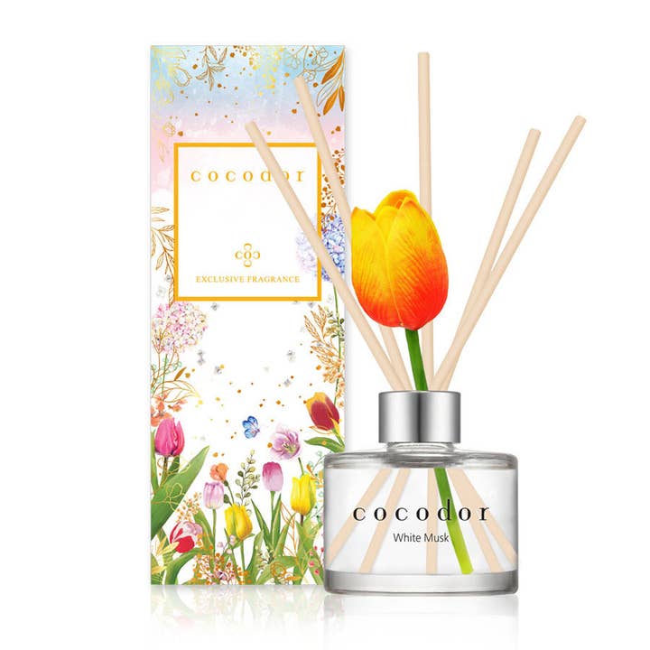 Cocodor Tulip Diffuser 120ml (4.0oz) White Musk Fragrance and other Purchase Wholesale diffuser. Free Returns & Net 60 Terms on Faire trending on Faire.