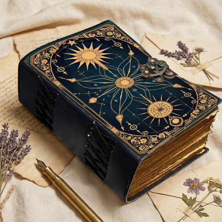 Grimorio Bussola Celeste | Diario Mappa Stellare Vintage per la vendita all'ingrosso da parte di MNM HANDICRAFTS